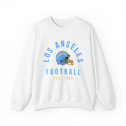 Vintage Los Angeles Chargers Crewneck Sweatshirt - Vintage California Football Sheep Style Apparel - Design 3