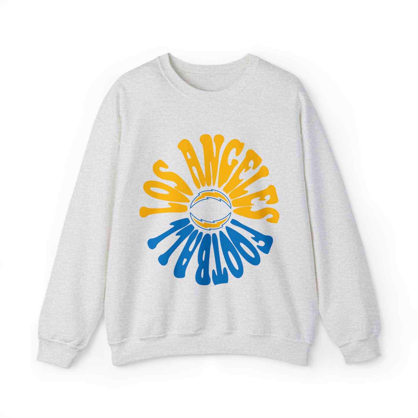 Retro Los Angeles Chargers Crewneck Sweatshirt - Vintage California Football Sheep Style Apparel - Design 2