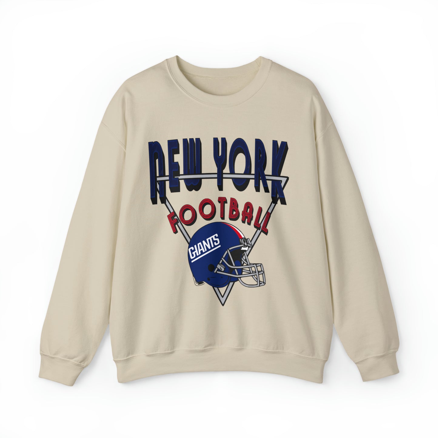 Throwback New York Giants Football Sweatshirt - Vintage Style Football Crewneck - Men's & Women's Football Apparel