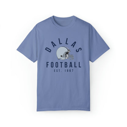 Comfort Colors Dallas Cowboys Football Tee - Short Sleeve T-Shirt