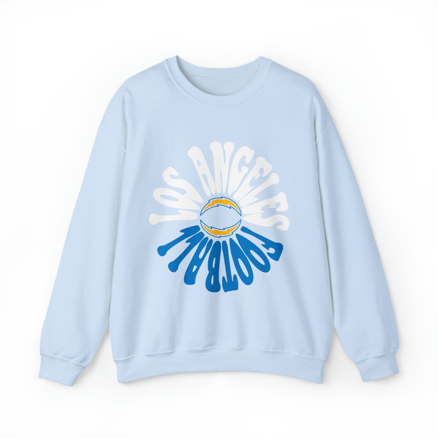 Retro Los Angeles Chargers Crewneck Sweatshirt - Vintage California Football Sheep Style Apparel - Design 2