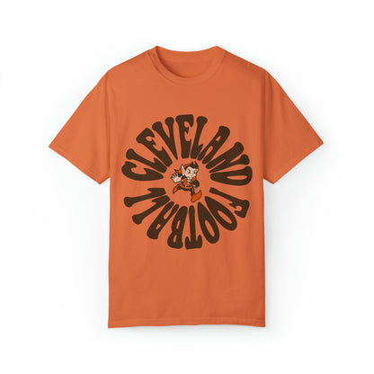 Cleveland Browns T-Shirt - Vintage Short Sleeve Tee - Comfort Colors Browns Apparel Oversized Teem - Design 5