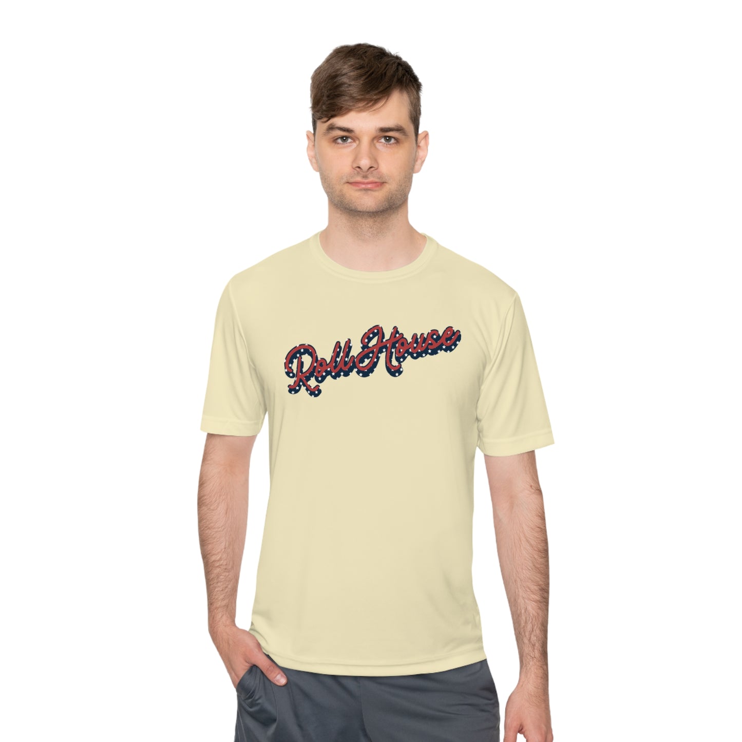 RollHouse ATHLETIC MATERIAL Unisex Moisture Wicking Tee