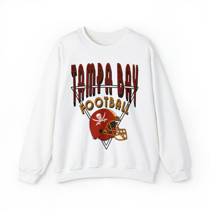 Vintage Tampa Bay Buccaneers Crewneck - Retro Men's & Women's Oversized Football Sweatshirt - Design 1