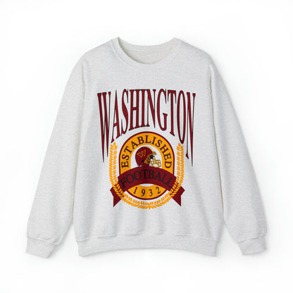 90's Washington Commanders Football Crewneck - Vintage Football Sweatshirt - Retro Redskins 70's, 80's, 90's - Design 1