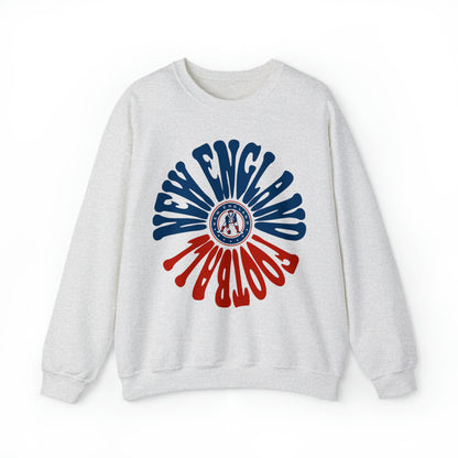 Retro New England Patriots Sweatshirt - Vintage Style Football Crewneck - Men's & Women's Football Apparel