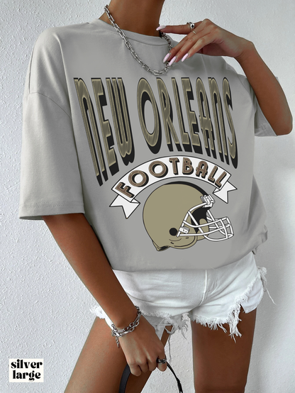 90's New Orleans Saints Crewneck - Vintage Style Louisiana Football Sweatshirt - Men's, Women's Design 3